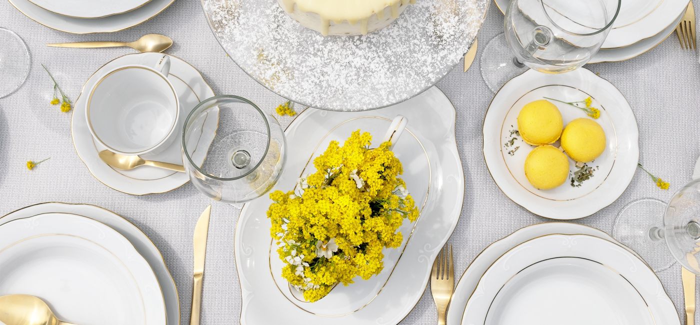 dekoracja stołu na komunię