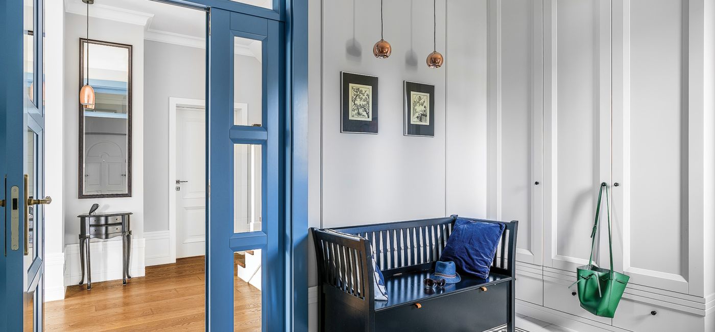 pomysł na ściany w przedpokoju