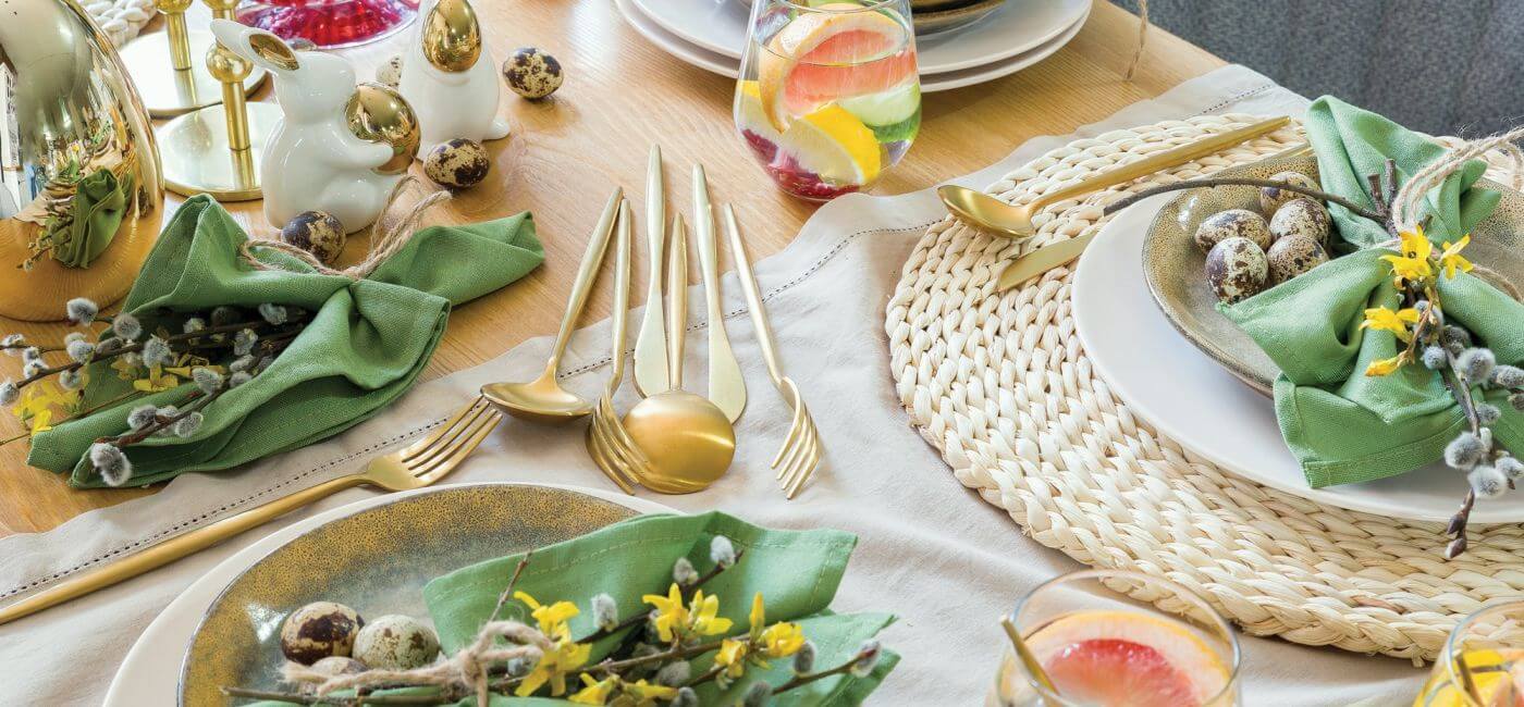 dekoracje stołu wielkanocnego