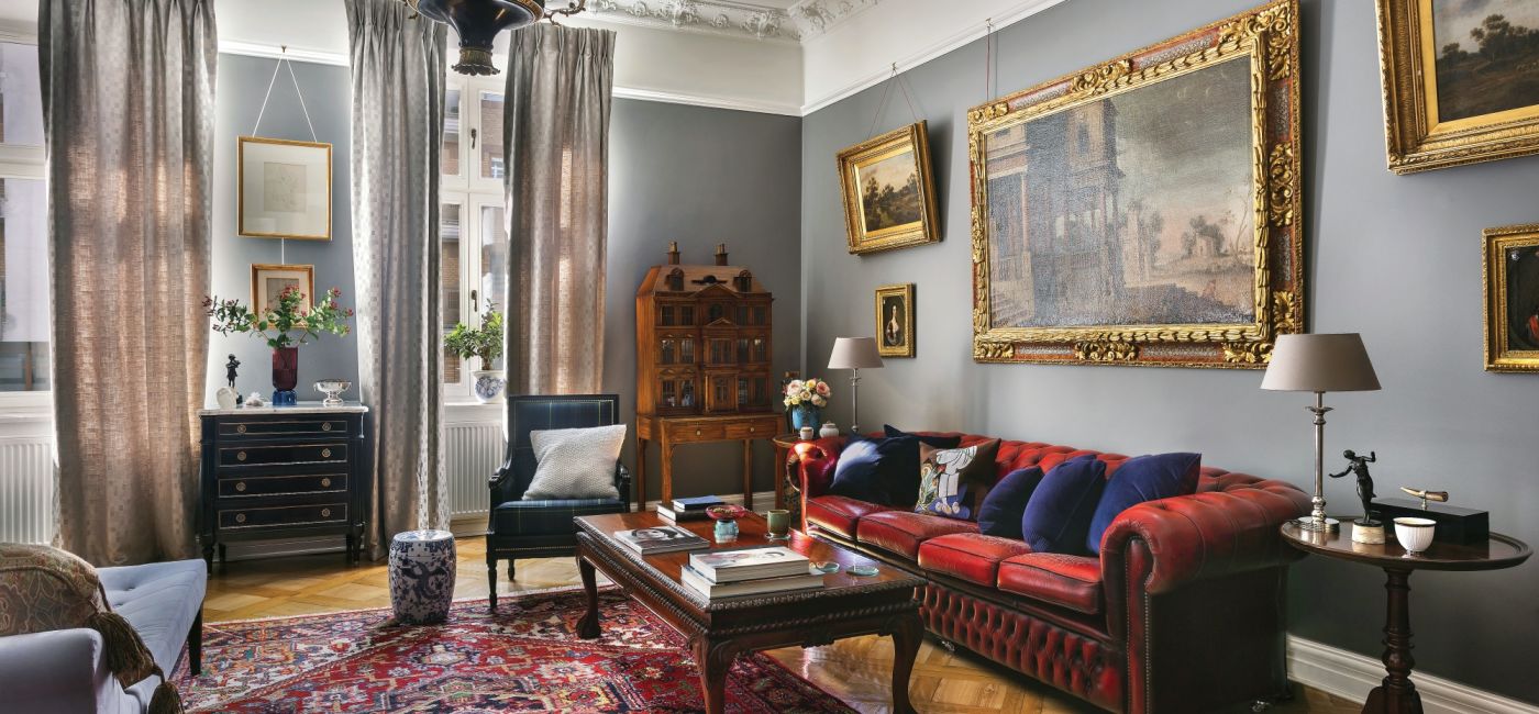 antyki i współczesny design w mieszkaniu w kamienicy