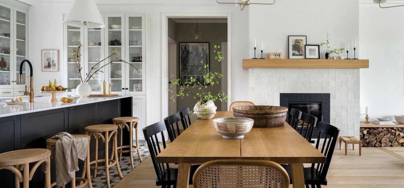 dom w stylu modern farmhouse