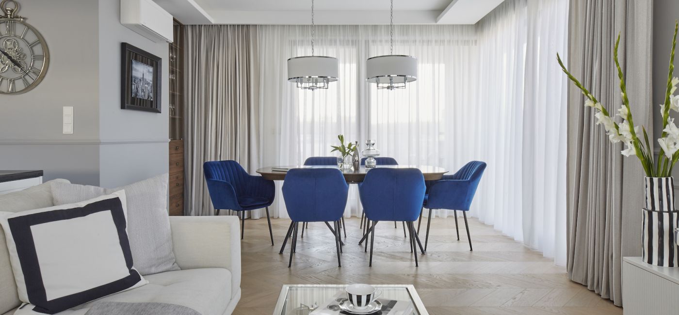 jadalnia w stylu hamptons