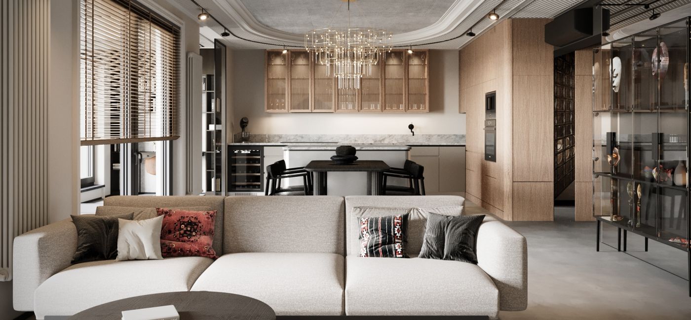 eklektyczny apartament w Krakowie