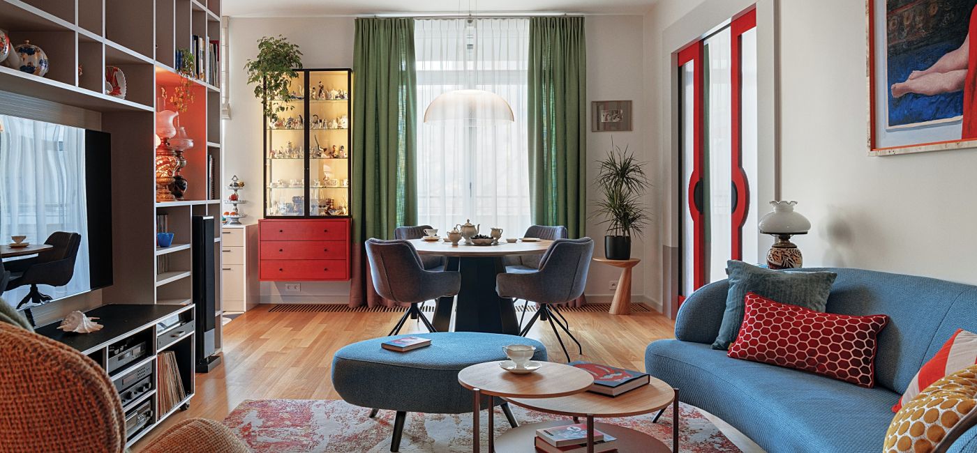 mieszkanie jak z filmu Almodovara - kolorowe i ekstrawaganckie