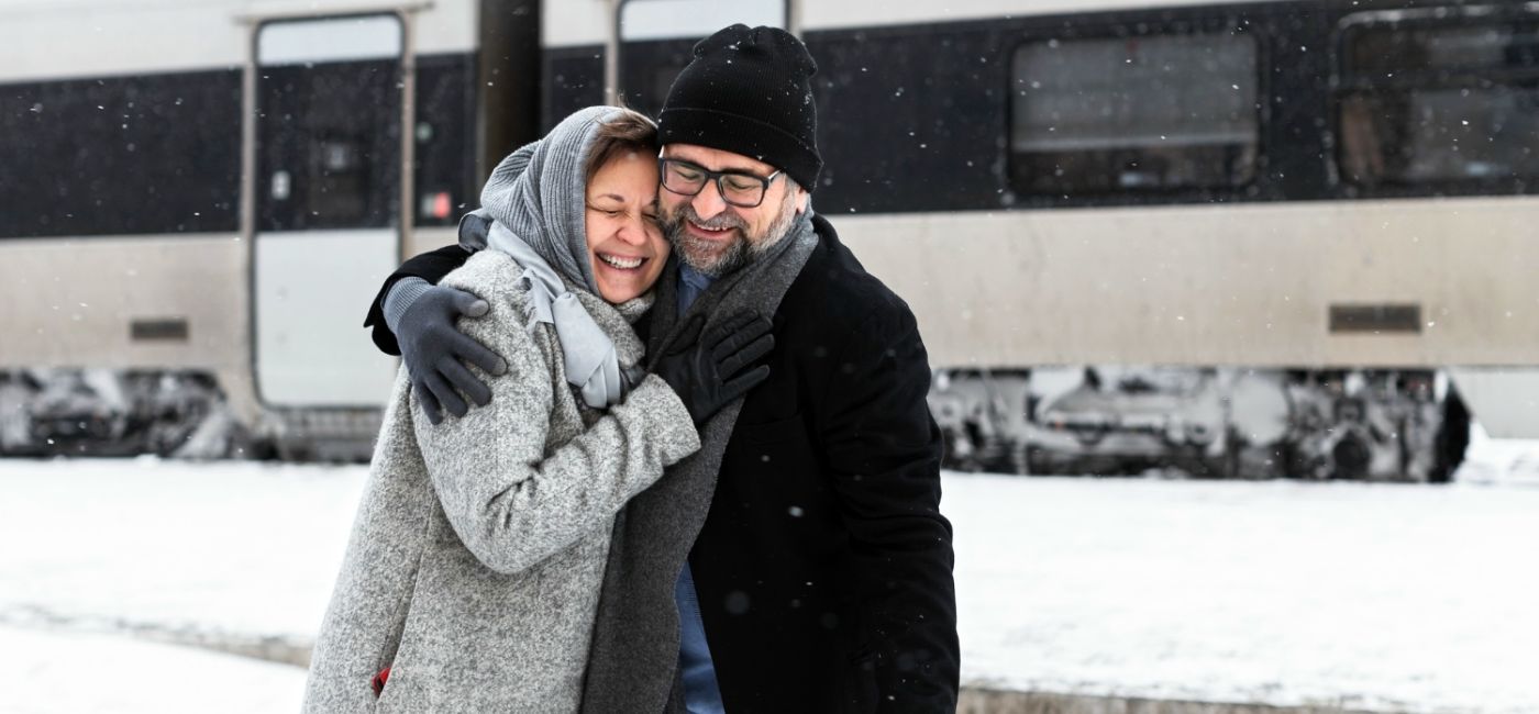 nowoczesna podróż pociągiem symboliczny sposób na rozpoczęcie roku