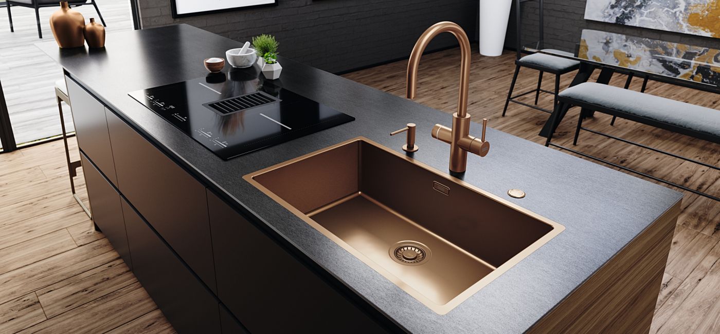 Franke Mythos Water Hub bateria filtrująca w pięciu modnych kolorach