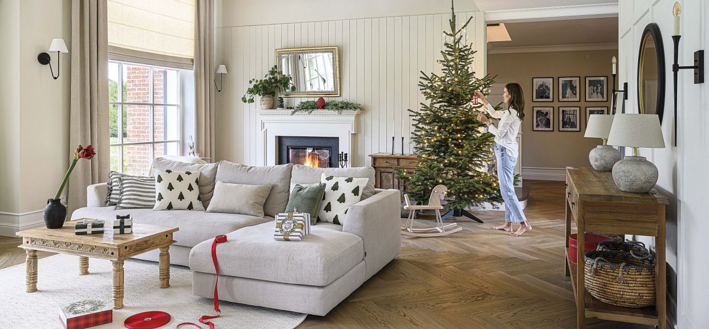 styl skandynawski połączony z angielską przytulnością