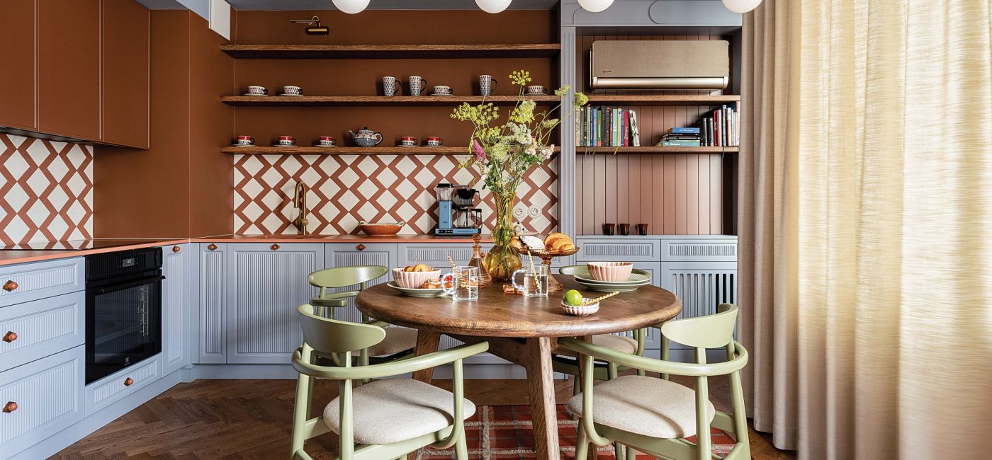 kolorowe mieszkanie urządzone z fantazją