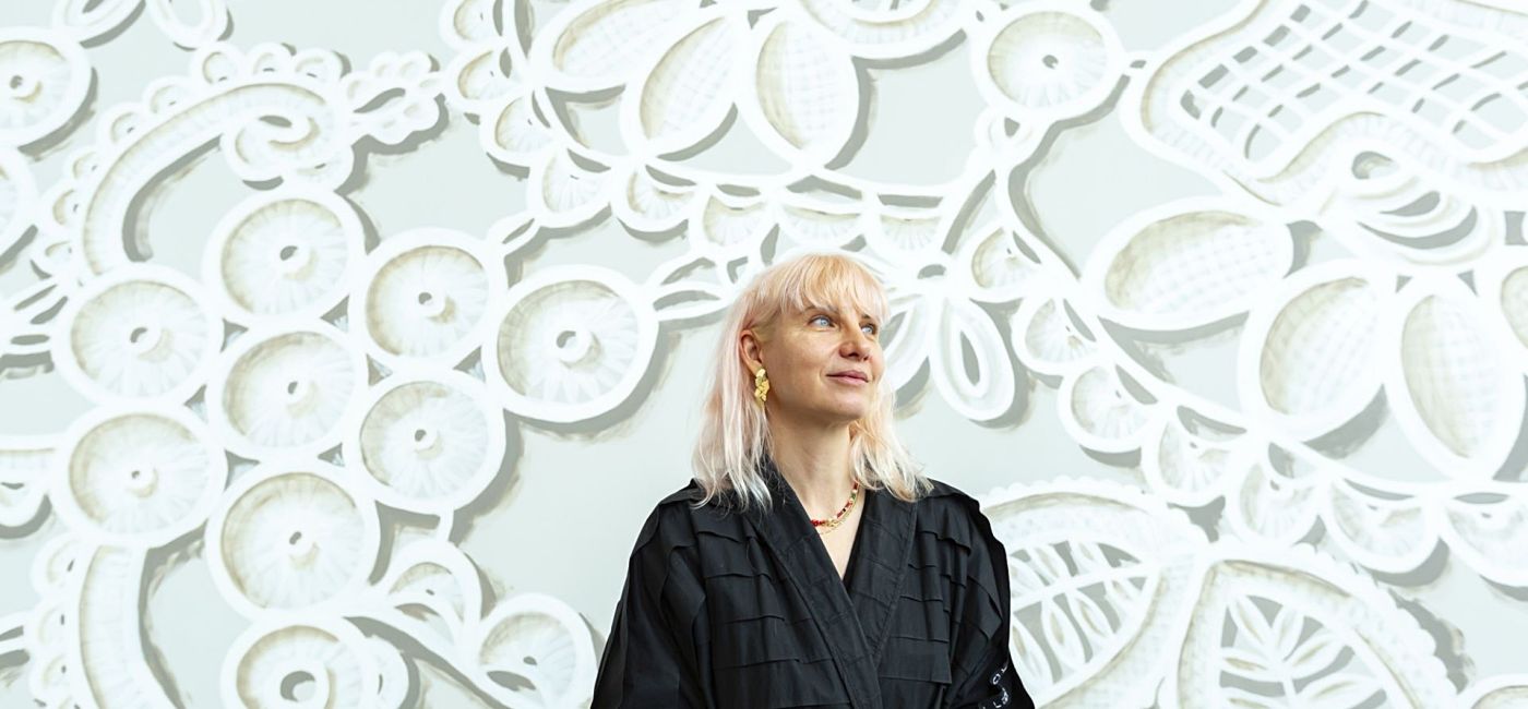 nowy mural NeSpoon w DOMOTECE