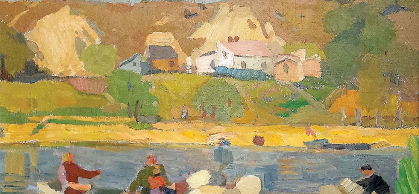 Jan Sokołowski Serock I , 1951 r. Malarz Jan Sokołowski - życie i twórczość