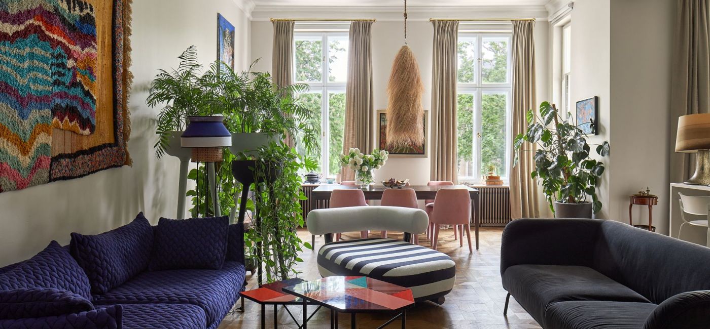 eklektyczne połączenie stylów w mieszkaniu w kamienicy