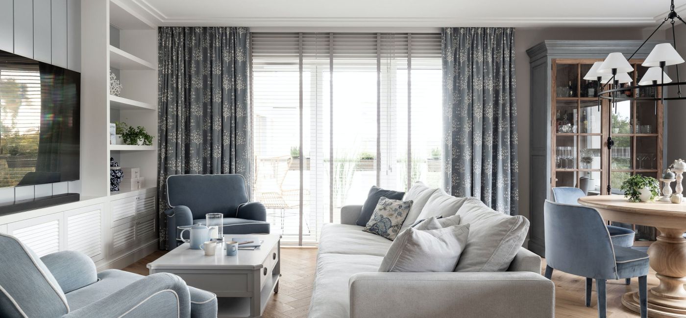 salon w stylu hamptons