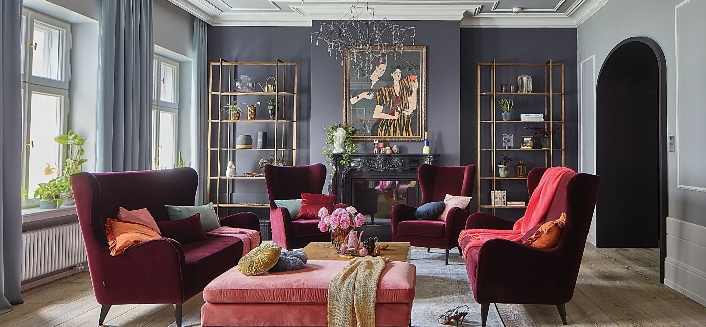 apartament ze złotym sufitem i kinem domowym