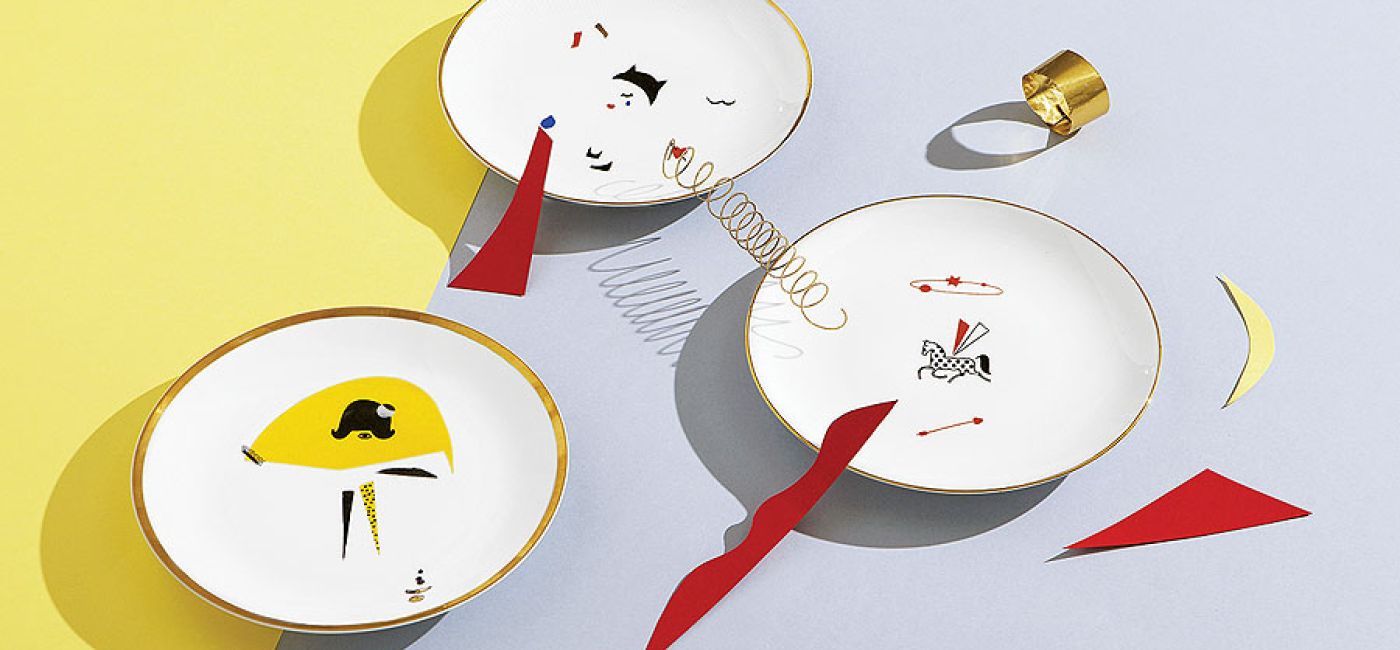 Autorką tej lekkiej, geometrycznej retro porcelany jest ceramiczka Magda Pilaczyńska.