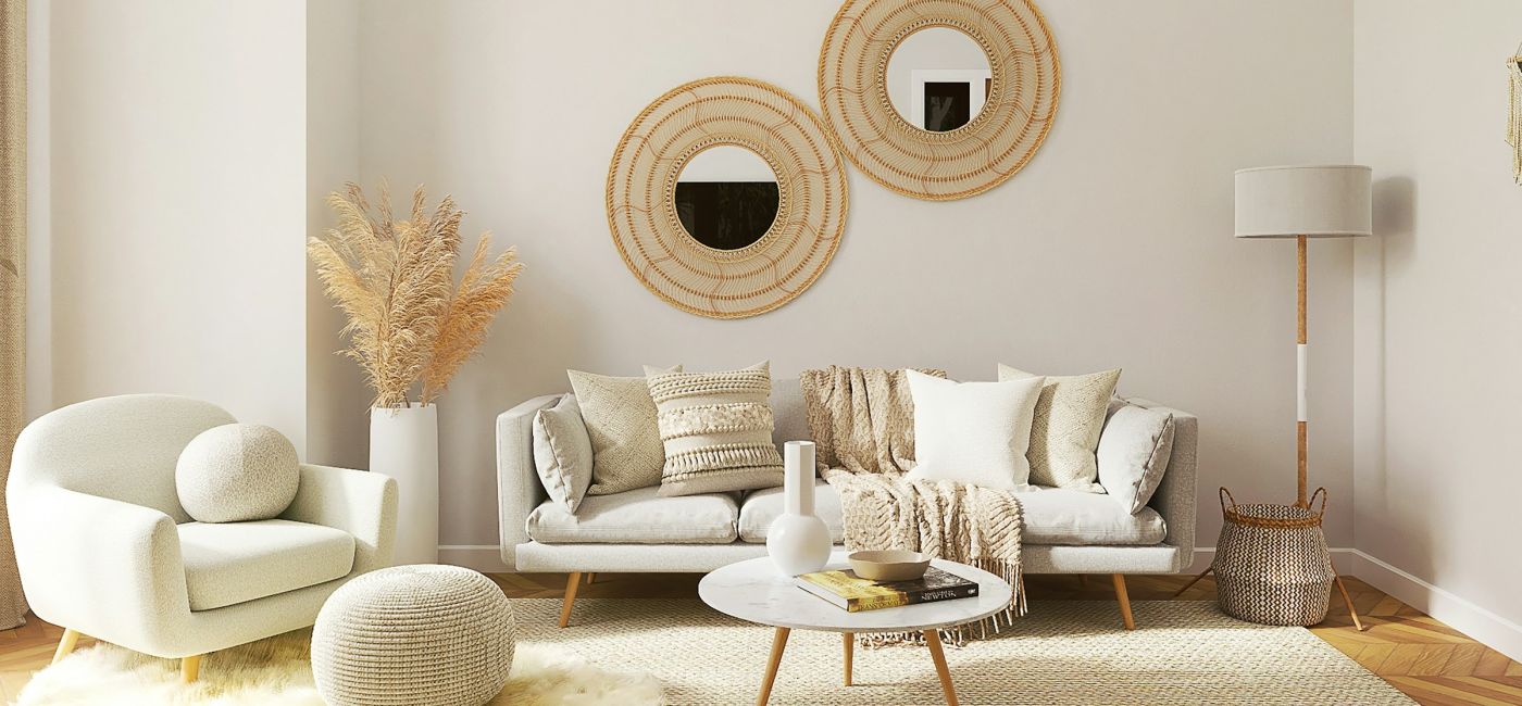 salon w kolorze cloud dancer