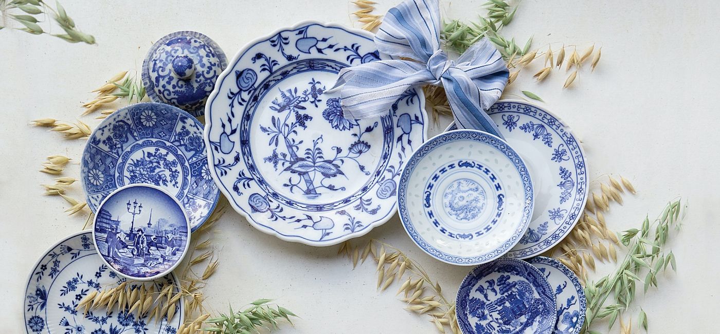 dekoracja ścienna DIY jak zrobić wieniec z porcelany na ścianę