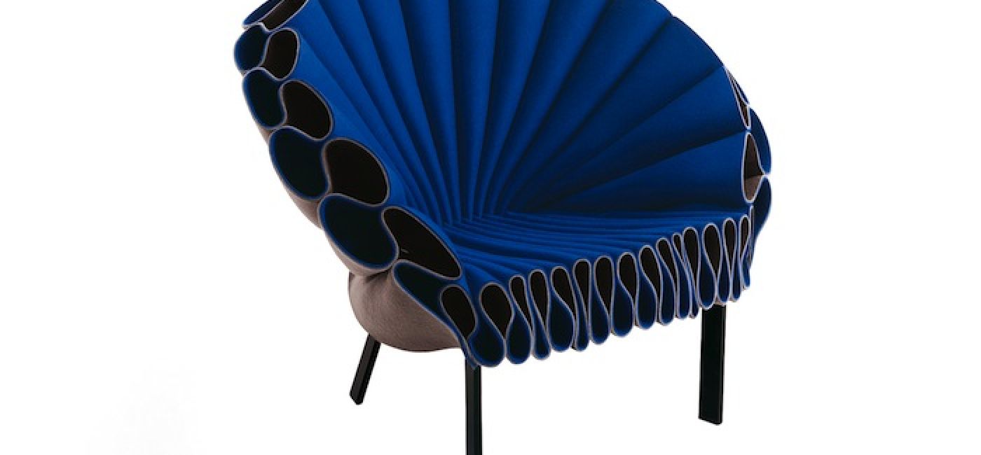 Fantazyjny fotel z filcu (cappellini.it)