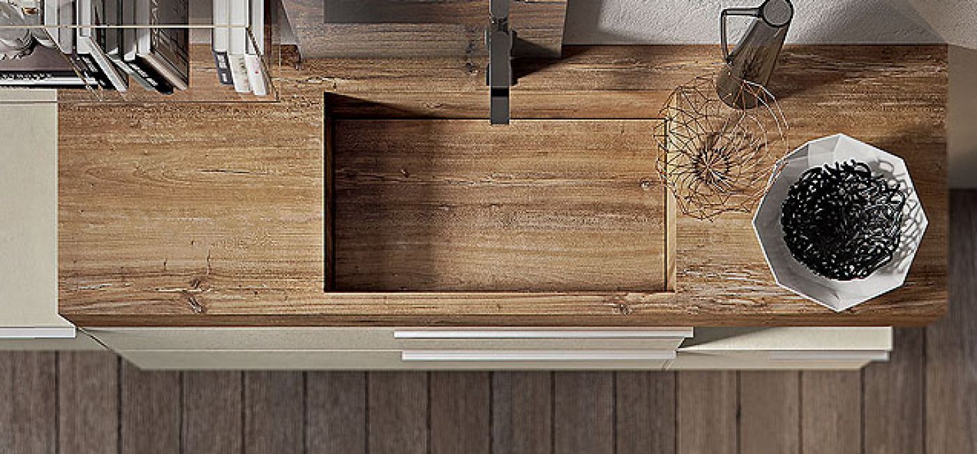 GIUNONE, umywalka ze starzonego, impregnowanego drewna, EDONÉ DESIGN, edonedesign.it