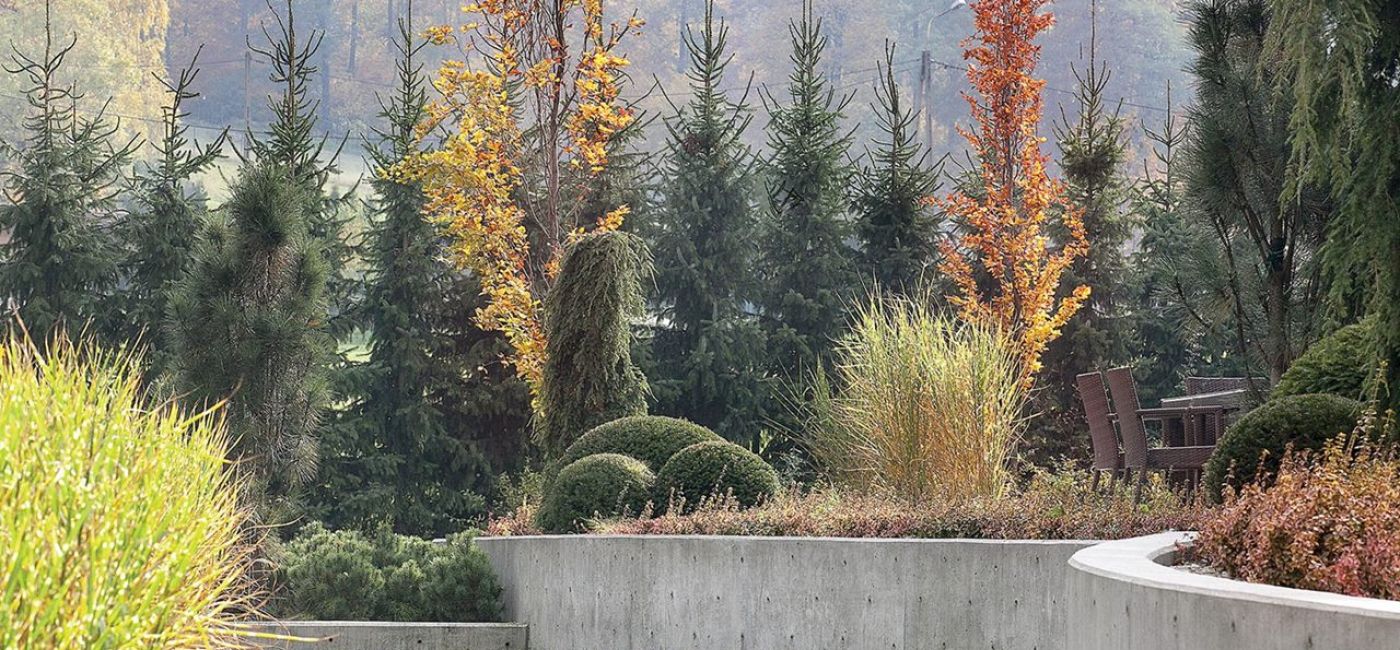 Jesienny ogród w Beskidach - zdjęcia aranżacji