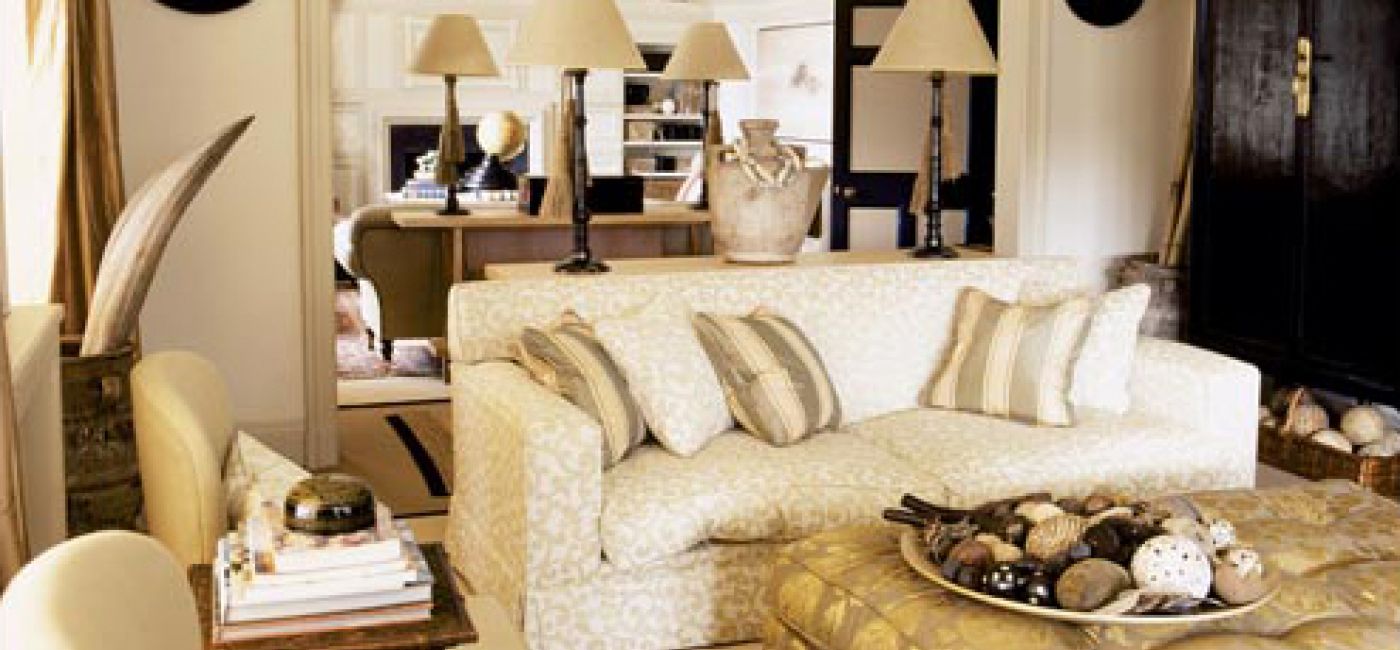 Dom w stylu kolonialnym - salon