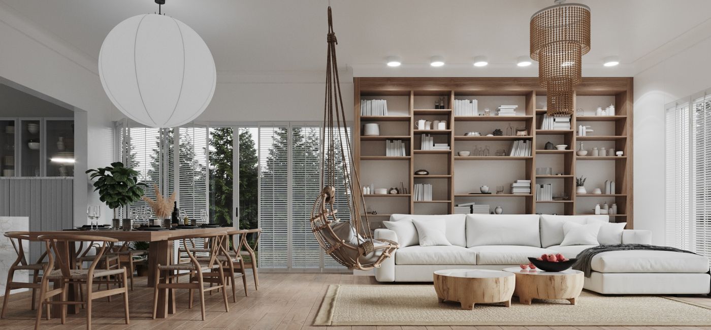 Klasyczne i naturalne wnętrza z nutką industrializmu w domu