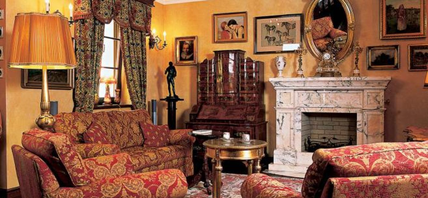 Klimatu wnętrzu nadają wyjątkowe tkaniny.