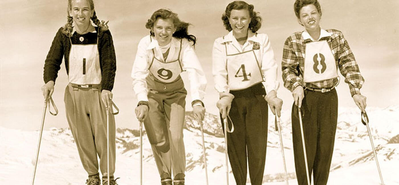 Kobieca drużyna olimpijska, 1948 r., www.vintagewinter.com