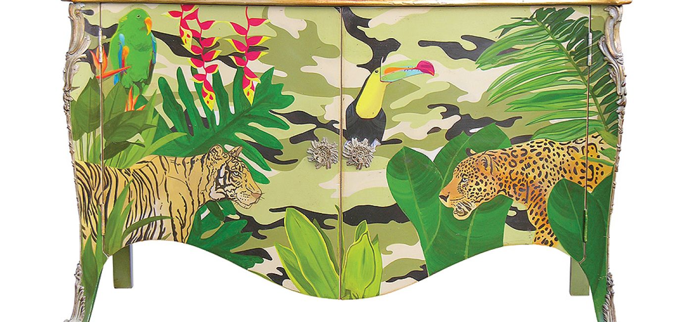 Komoda a la Ludwik XV, Moissonnier. Trendy z targów