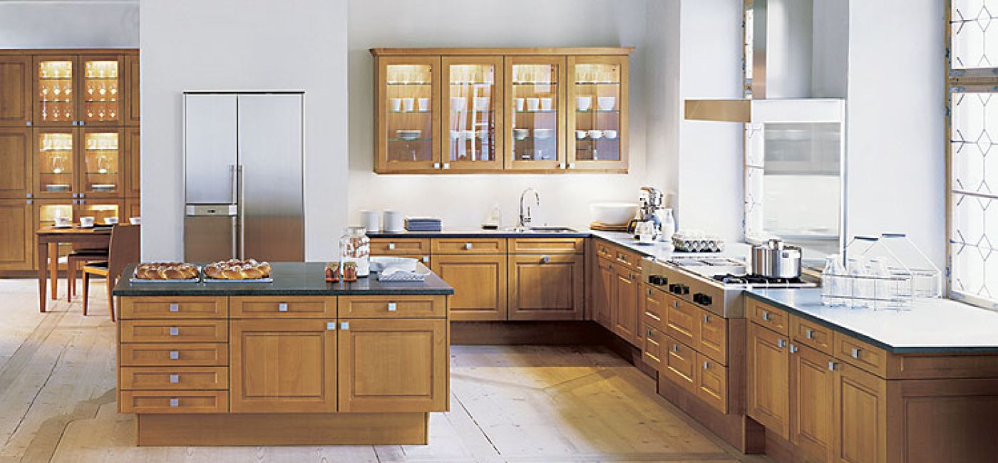 Kuchnia Klassik (Poggenphol) wykonana z litego drewna wiśniowego. GALERIA WNĘTRZA