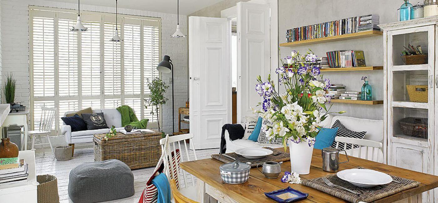 Kuchnia połączona jest z jadalnią i salonem.