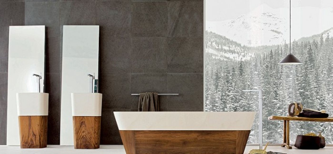 Łazienka zaprojektowana przez Matteo Thuna.