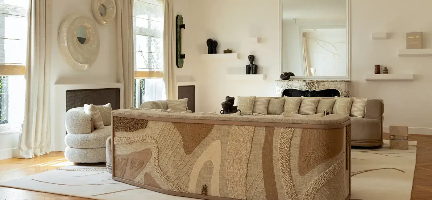 luksusowy apartament w Paryżu projektu Stéphanie Coutas