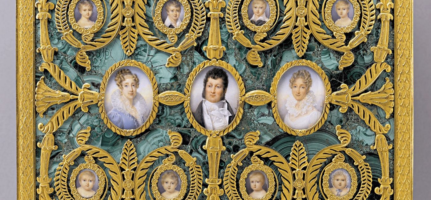 Pozytywka z portretami rodziny króla Ludwika Filipa I, 1825 r.