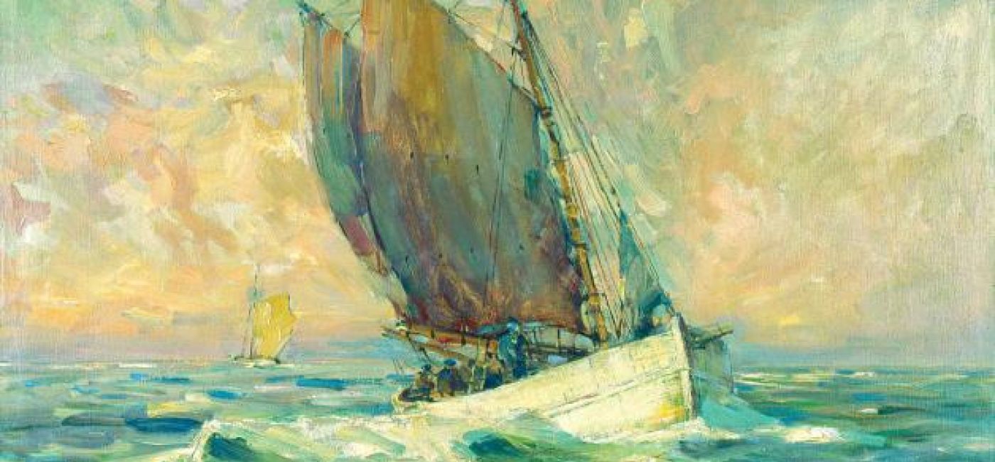 Marian Mokwa, 1955 r., Centralne Muzeum Morskie w Gdańsku, fot. E. Meksiak