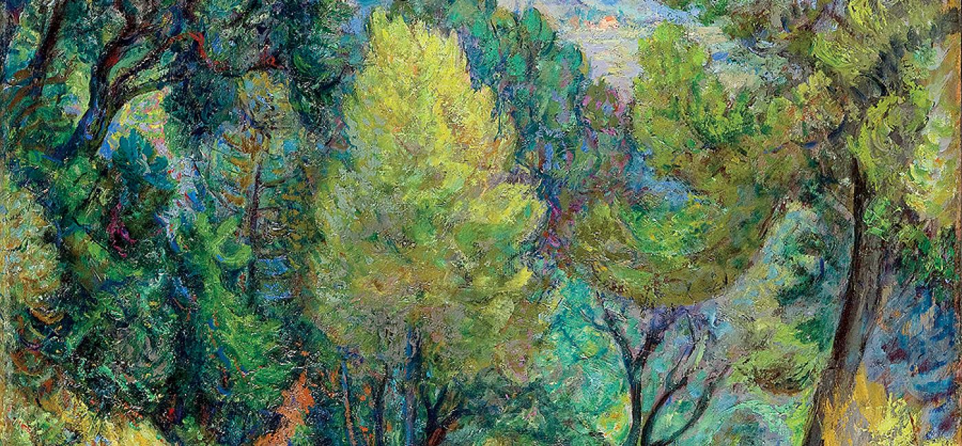 Maurycy Mędrzycki Pejzaż z południa Francji , 1947 r.