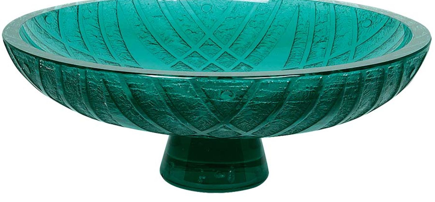 Nefrytowa, manufaktura Daum Frères, ok. 1930 r., Nancy