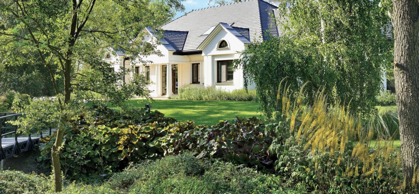 Ogród wtopiony w mazowiecki krajobraz