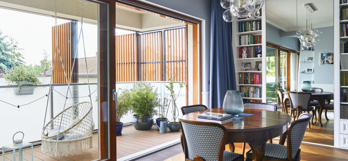 okno balkonowe w bloku aranżacje