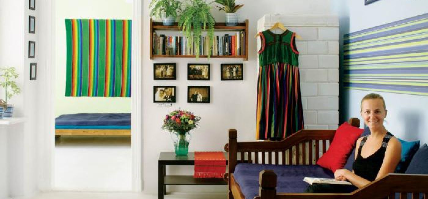 Paula Jaszczyk w swoim kolorowym domu.