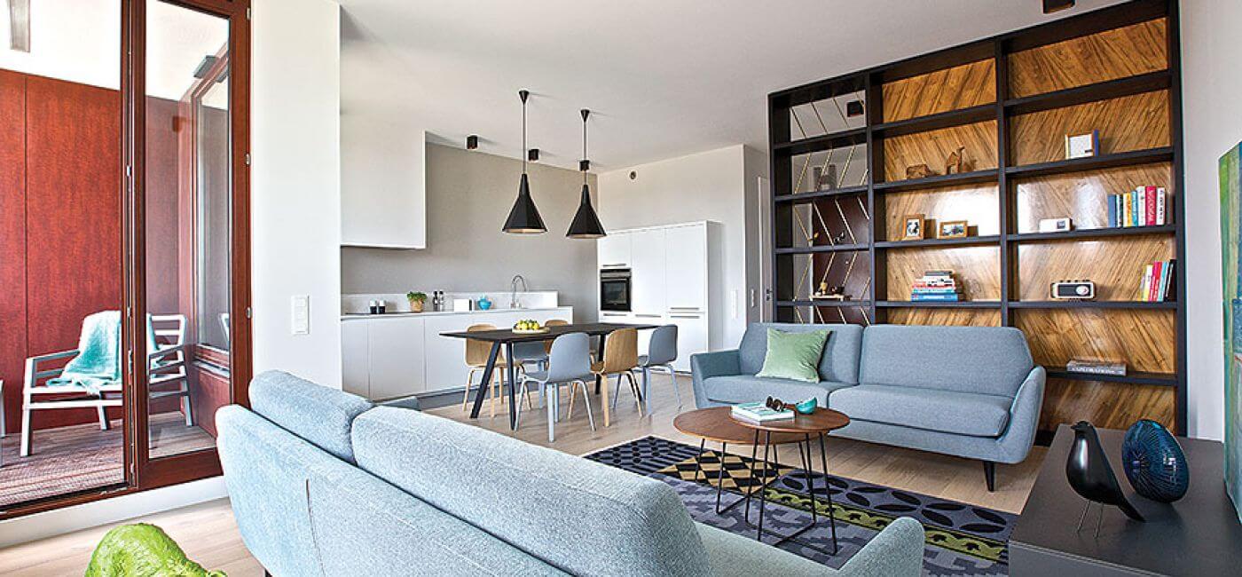 Nowoczesna aranżacja bez sterylności i bieli.