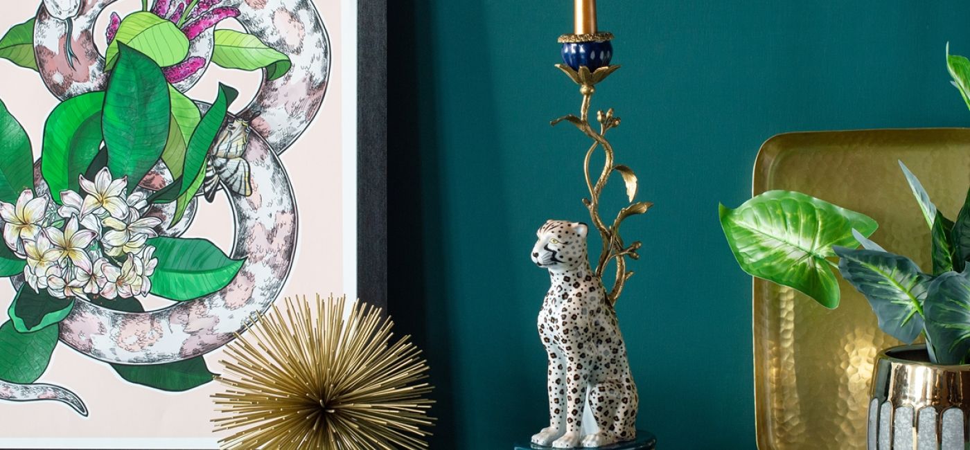 Świecznik dekoracyjny Leopard, Audenza