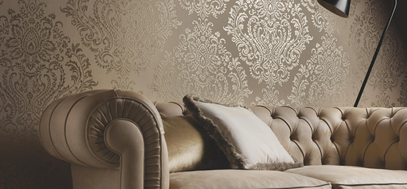 Tapety z jedwabiu, satyny i aksamitu