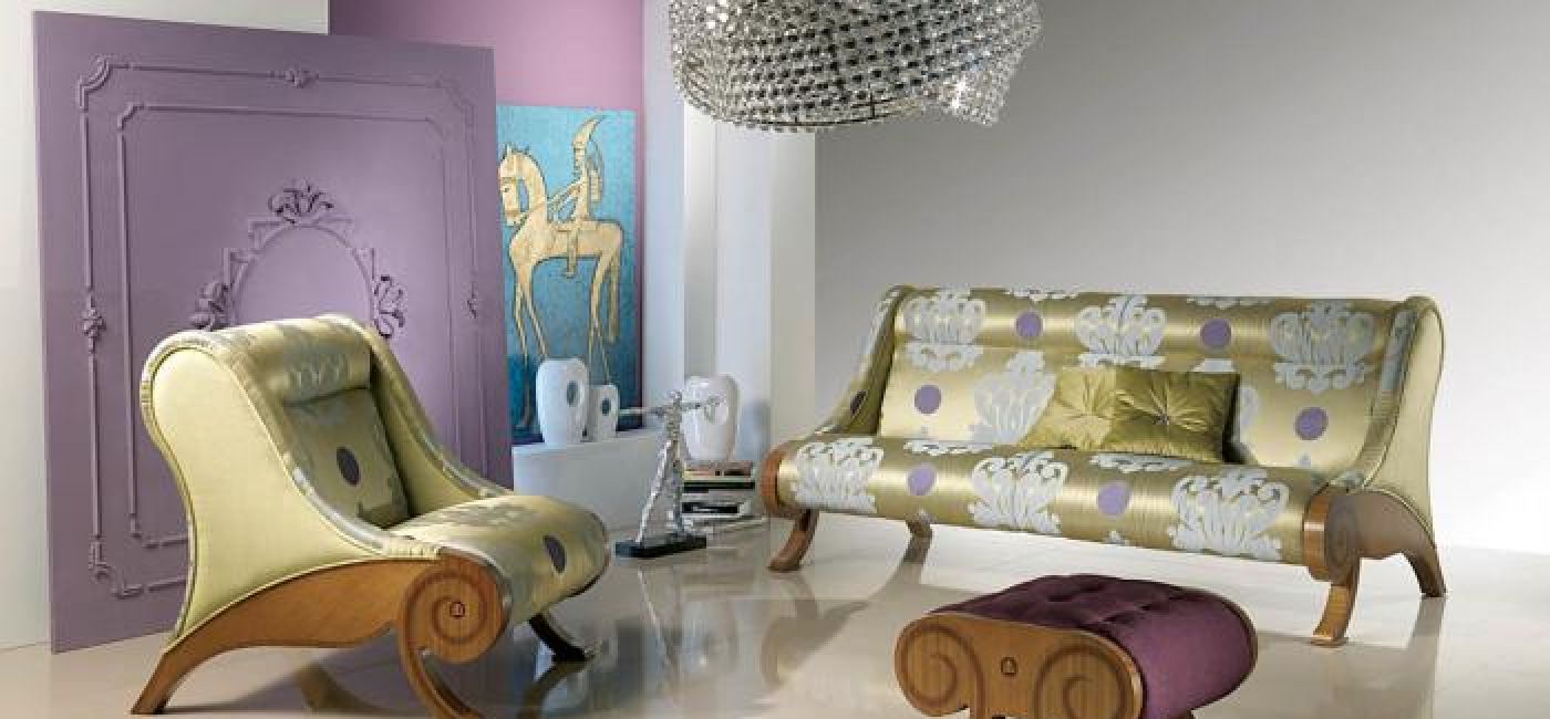 W stylu glamour: intarsjowane meble firmy Carpanelli z najnowszej kolekcji Atelier 2008. Trzyosobowa sofa kosztuje