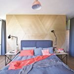 niebieska sypialnia styl nowoczesny