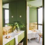 jakie dekoracje do zielonej łazienki