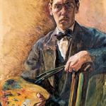 Antoni Suchanek Autoportret z paletą , 1927