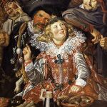 Biesiadnicy w zapusty , Frans Hals, 1616-1617 r.