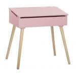 różowe biurko do pokoju dziecka