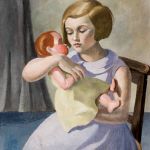 Dziewczynka z lalką , 1930 r., POLSWISS ART, aukcja z dn. 4.10.2009, nr kat. 21