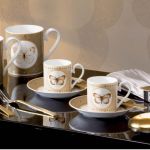 Kolekcja porcelany bone china Arden Lane: kubek - 109 zł, filiżanka do espresso ze spodkiem - 135 zł. VILLEROY